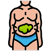 Enlarged abdominal girth Enlarged abdominal girth